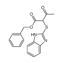 benzyl 2-(1H-benzimidazol-2-ylsulfanyl)-3-oxobutanoate Structure