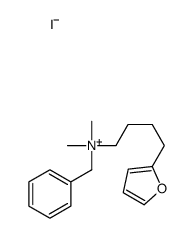 benzyl-[4-(furan-2-yl)butyl]-dimethylazanium,iodide Structure