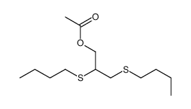 2,3-bis(butylsulfanyl)propyl acetate Structure