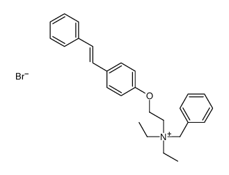 benzyl-diethyl-[2-[4-[(E)-2-phenylethenyl]phenoxy]ethyl]azanium,bromide结构式
