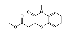 methyl 2-(4-methyl-3-oxo-1,4-benzothiazin-2-yl)acetate结构式