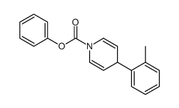 phenyl 4-(2-methylphenyl)-4H-pyridine-1-carboxylate结构式
