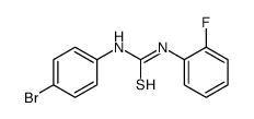 1-(4-bromophenyl)-3-(2-fluorophenyl)thiourea结构式