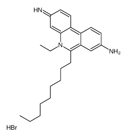 5-ethyl-6-nonylphenanthridin-5-ium-3,8-diamine,bromide结构式