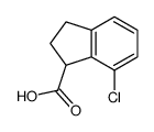 7-chloro-2,3-dihydro-1H-indene-1-carboxylic acid Structure