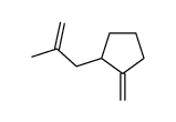 1-methylidene-2-(2-methylprop-2-enyl)cyclopentane结构式