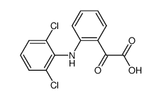 2-(2,6-dichloroanilino)phenylglyoxylic acid Structure