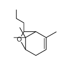 2,8,8-Trimethyl-7-propyl-6-oxabicyclo[3.2.1]oct-2-ene结构式