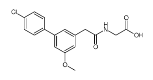 [2-(4'-Chloro-5-methoxy-biphenyl-3-yl)-acetylamino]-acetic acid结构式