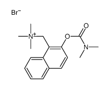 [2-(dimethylcarbamoyloxy)naphthalen-1-yl]methyl-trimethylazanium,bromide Structure