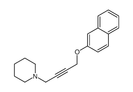 1-(4-naphthalen-2-yloxybut-2-ynyl)piperidine结构式