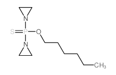 diaziridin-1-yl-hexoxy-sulfanylidene-phosphorane结构式