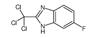 1H-BENZIMIDAZOLE, 6-FLUORO-2-(TRICHLOROMETHYL)- structure