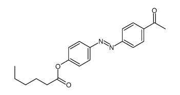[4-[(4-acetylphenyl)diazenyl]phenyl] hexanoate Structure