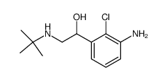1-(3-Amino-2-chlorphenyl)-2-tert.butylamino-ethanol结构式