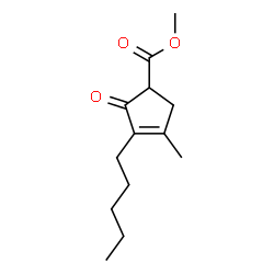 methyl 4-methyl-2-oxo-3-pentylcyclopent-3-enecarboxylate结构式