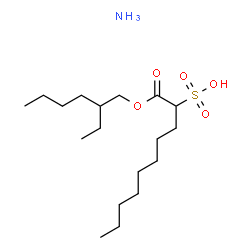 2-(Ammoniooxysulfonyl)decanoic acid 2-ethylhexyl ester结构式