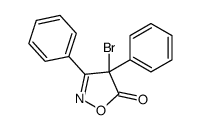 4-bromo-3,4-diphenyl-1,2-oxazol-5-one结构式
