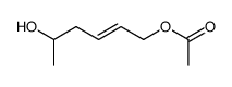 (E)-1-acetoxy-2-hexen-5-ol Structure