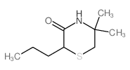 5,5-Dimethyl-2-propyl-3-thiomorpholinone结构式