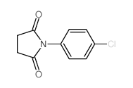 2,5-Pyrrolidinedione, 1-(4-chlorophenyl)- (9CI) structure