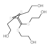 Ethanol,2,2',2'',2'''-[1,2-ethenediylidenetetrakis(thio)]tetrakis- (9CI)结构式