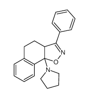 3-phenyl-9b-pyrrolidin-1-yl-3a,4,5,9b-tetrahydro-naphtho[2,1-d]isoxazole Structure