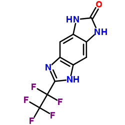 6-(Pentafluoroethyl)-3,5-dihydroimidazo[4,5-f]benzimidazol-2(1H)-one Structure