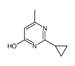 4(1H)-Pyrimidinone, 2-cyclopropyl-6-methyl- (9CI) structure