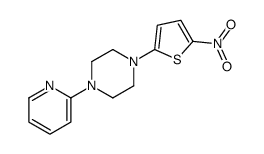 1-(5-nitrothiophen-2-yl)-4-pyridin-2-ylpiperazine结构式