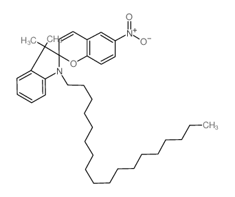 Spiro[2H-1-benzopyran-2,2'-[2H]indole], 1',3'-dihydro-3',3'-dimethyl-6-nitro-1'-octadecyl- (en)结构式