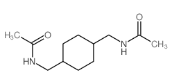 N-[[4-(acetamidomethyl)cyclohexyl]methyl]acetamide structure