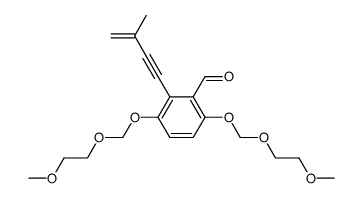 3,6-bis((2-methoxyethoxy)methoxy)-2-(3-methylbut-3-en-1-yn-1-yl)benzaldehyde结构式