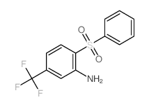2-(benzenesulfonyl)-5-(trifluoromethyl)aniline结构式