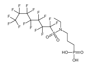 [3-[Ethyl[(pentadecafluoroheptyl)sulfonyl]amino]propyl]phosphonic acid结构式