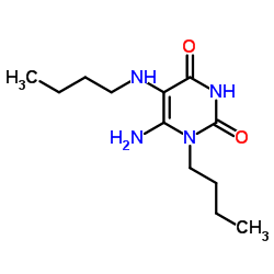 6-AMINO-1-BUTYL-5-(BUTYLAMINO)PYRIMIDINE-2,4(1H,3H)-DIONE结构式