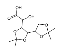 2-[5-(2,2-dimethyl-1,3-dioxolan-4-yl)-2,2-dimethyl-1,3-dioxolan-4-yl]-2-hydroxyacetic acid结构式