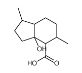 3a-hydroxy-1,5-dimethyl-1,2,3,4,5,6,7,7a-octahydroindene-4-carboxylic acid Structure