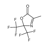 4-methyl-2,2-bis-trifluoromethyl-2H-oxazol-5-one Structure
