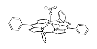 (meso-tetraphenylporphyrinato)(nitrato)iron(III) Structure