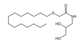 3-{[(tetradecylthio)acetyl]amino}-propane-1,2-diol Structure