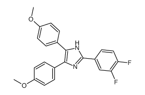 2-(3,4-difluorophenyl)-4,5-bis(4-methoxyphenyl)-1H-imidazole Structure