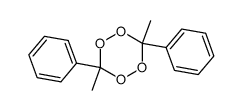 3,6-dimethyl-3,6-diphenyl-1,2,4,5-tetraoxacyclohexane Structure