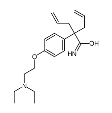 2-[4-[2-(diethylamino)ethoxy]phenyl]-2-prop-2-enylpent-4-enamide Structure