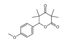 6-(4'-Methoxyphenyl)-3,3,5,5-tetramethyl-tetrahydropyran-2,4-dion Structure