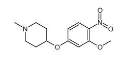 4-(3-methoxy-4-nitrophenoxy)-1-methylpiperidine Structure