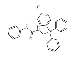 triphenyl((3-phenylureido)methyl)phosphonium iodide Structure