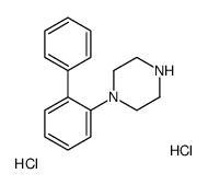 1-(2-联苯)-哌嗪双盐酸盐结构式