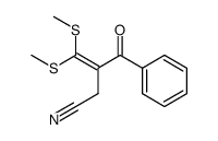 3-benzoyl-4,4-bis(methylthio)but-3-enenitrile结构式