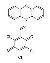 10-[2-(3,5,6-trichloro-1,4-benzoquinone)vinyl]phenothiazine结构式